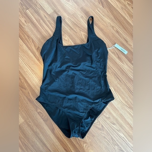 NWT Everlane The Square Neck One Piece Swimsuit in Black Size XXL - Picture 7 of 16